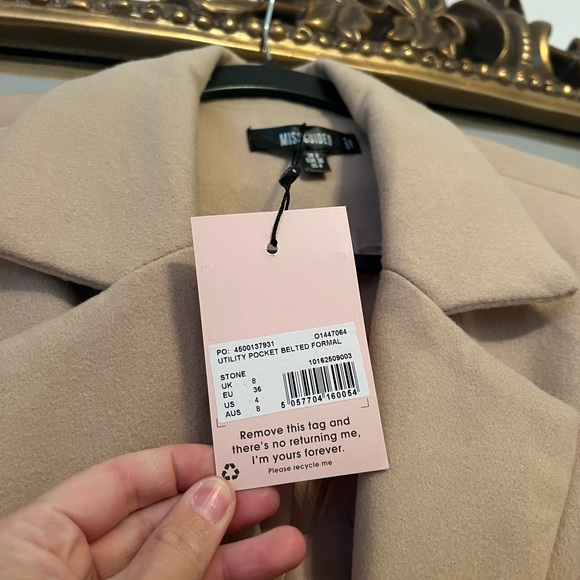 New with Tags pocket belted jacket - Picture 3 of 4